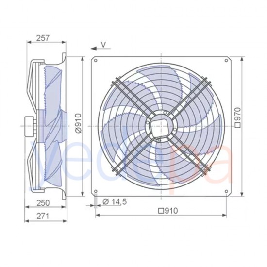 Ziehl-Abegg FN080-SDQ.6N.V7 Aksiyel Fan Motoru - 153975