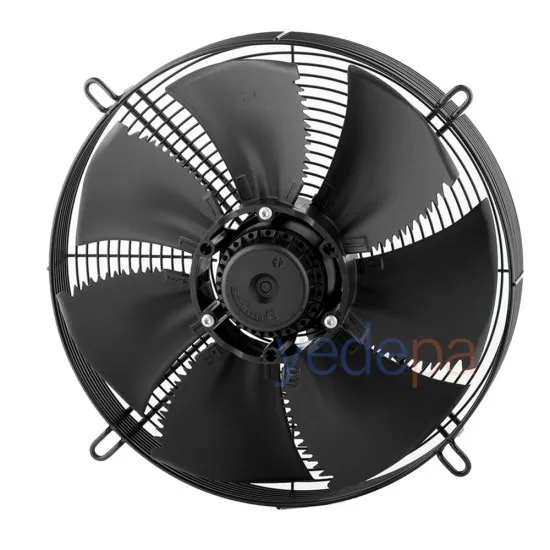 Ziehl-Abegg FN040-4EK.0F.V7P1 Aksiyal Fan - 230V, 400mm Fan Çapı, 5.500 m³/h Hava Debisi, 1340 RPM, Emme Yönlü - Art. 152728