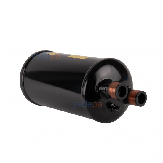HPEOK PKW-569011 Compressor Oil Separator | 1-3/8 inch ODF Brazed, 46 bar | R22, R134a, R404A, R407C, R502, R507 Compatible