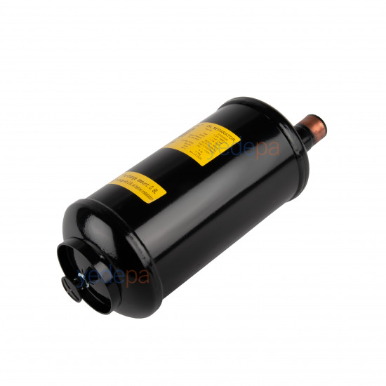 HPEOK PKW-569011 Compressor Oil Separator | 1-3/8 inch ODF Brazed, 46 bar | R22, R134a, R404A, R407C, R502, R507 Compatible