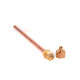 1/4 HVAC Refrigerant Charging Access Valve with Copper Tube