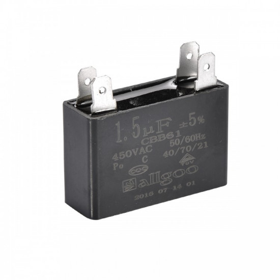 Square Capacitor 1.5 µF 450 VAC - 50/60 Hz