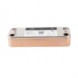 14-Plate Flat Type Combi Boiler Plate Heat Exchanger Compatible with Demirdöküm Baxi Ariston (166mm Screw Spacing)