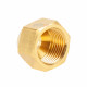 3/8" Female Thread - 1/4" Bore Brass Flare Nut (Air Conditioning and Refrigeration Piping)