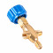 466N Blue Manifold Gauge Valve Body 1/4' SAE - Professional Solution for HVAC and Refrigeration Systems