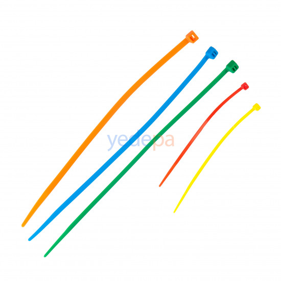 500-Piece Colored Cable Tie Set – Practical Organizing Solution in Various Sizes and Colors