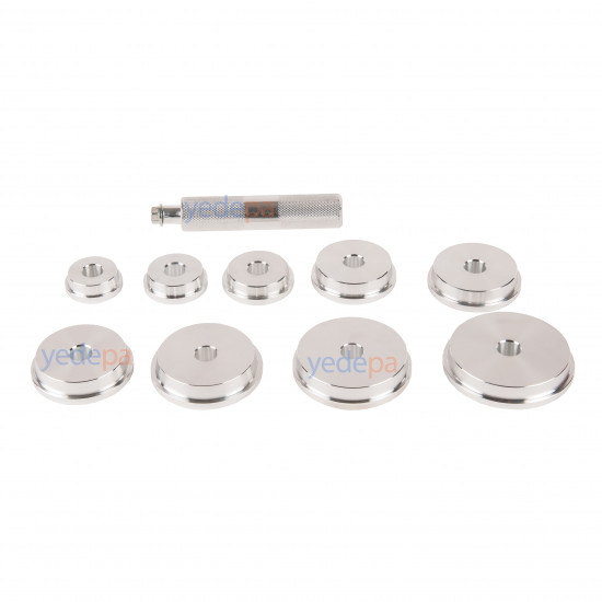 9-Piece Bearing and Seal Removal and Installation Driver Set - 39.5mm to 81mm Aluminum Kit