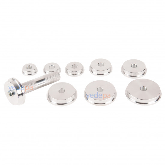 9-Piece Bearing and Seal Removal and Installation Driver Set - 39.5mm to 81mm Aluminum Kit