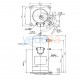 Daikin JT160L-P8Y1 სპირალური კონდიციონერის კომპრესორი R410A (57.016 BTU)