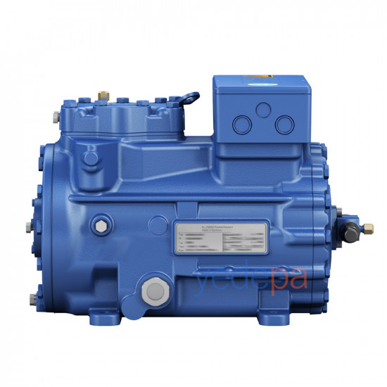 BOCK HGX22e/160-4 S Semi-Hermetic 2-Cylinder Suction Gas-Cooled Compressor | IP66, 3 Phase, R404A, R407C, R134a Compatible