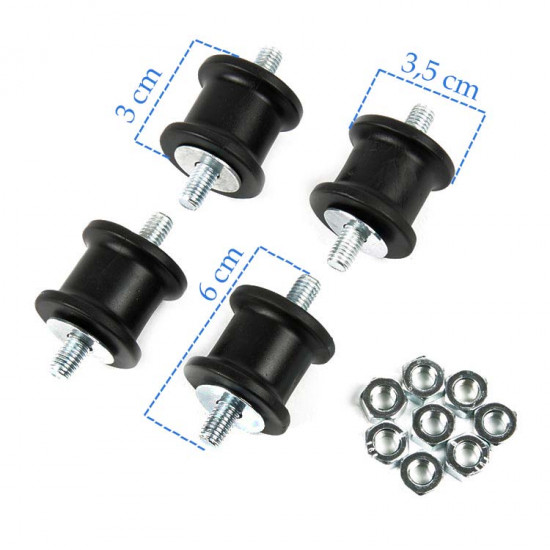 Klima Konsol Titreşim Önleyici Takoz Lastiği 45x2 (4'lü Paket)
