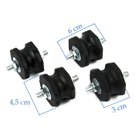 Klima Konsol Titreşim Önleyici Takoz Lastiği 60x2 (4'lü Paket)