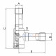 Sanhua YCVS31-DDGSHC-2 Check Valve – L-Type, 42 mm Connection, 29.1 m³/h Flow, 46 Bar Pressure