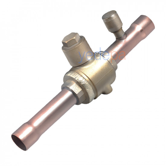 Sanhua SBV02-319 შაროვოი კრანი - 1/4" ODF, სერვისის პორტით, 1.9 m³/h ხარჯი