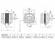Weiguang Q Fan Motoru 90w YZF25-40