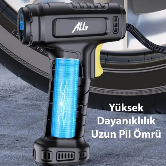 ALLY 120W Şarjlı Hava Pompası ve Mini Kompresör