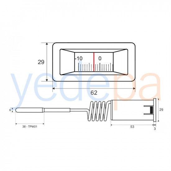 Analog Mechanical Thermometer - WTY-100B