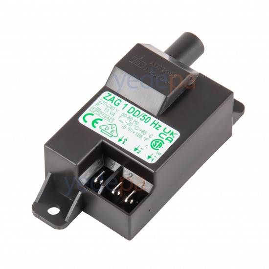 ANSTOSS ZAG1 DD Combi Boiler Ignition Transformer - Compatible with Vaillant, ECA, Emas, Remeha 32kW