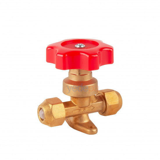 Shut-Off Valve 3/8 inch – Flare Manual Shut-Off Valve, with Flare Nuts