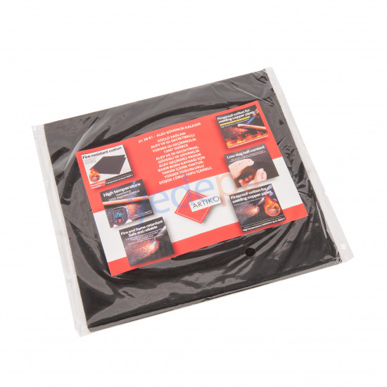 Artiko Welding Flame Protection Felt 20x20 cm – 10 mm Thick, Heat Resistant up to 1200°C, Non-Combustible and Heat-Proof Welding Safety Pad