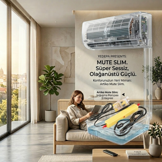 Artiko Mute Slim კონდიციონერის დრენაჟის პომპა (კონდენსატის ტუმბო)