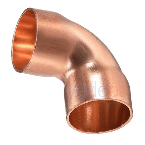 Bakır Bağlantı 90° Dirsek 5/8" - 15/16 mm | Yüksek Basınç Dayanımlı Lehimlenebilir Bağlantı Aparatı