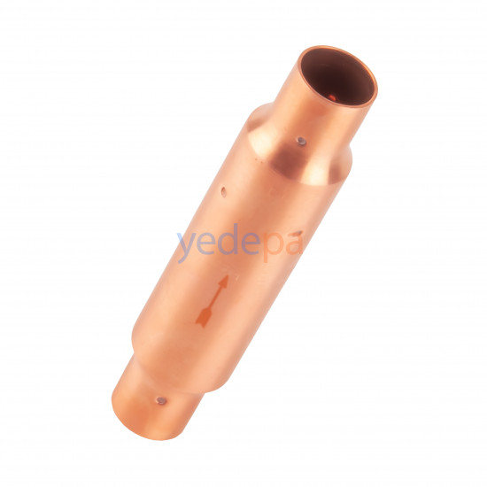 Copper Check Valve 3/8" ODF Solder – Straight Type, with Strainer (One-Way Valve)
