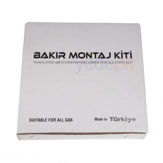 Bakır Klima Montaj Kiti / Seti 3/8 - 3/4 3 Metre - 24000 BTU Uyumlu