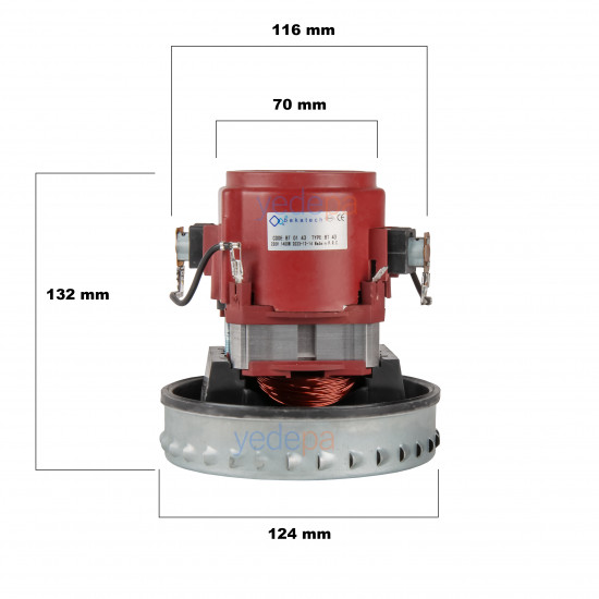 Bekatech BT43 მტვერსასრუტის ვაკუუმ-მოტორი 1400W – Arçelik 9320 მოდელი