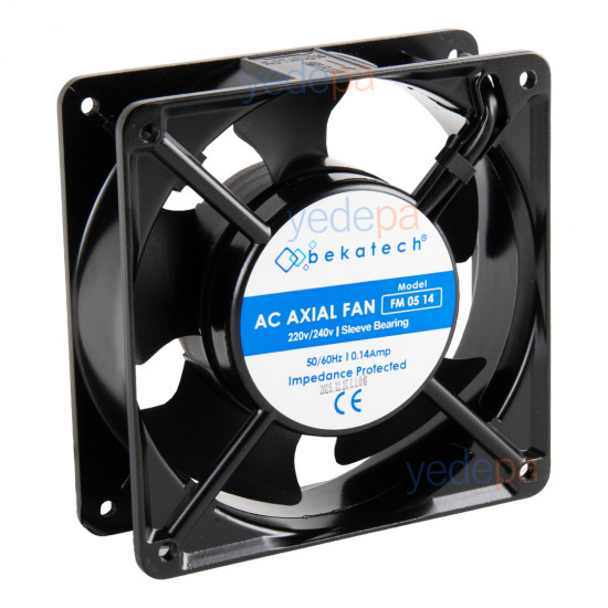 Cooling Square Fan Motor (Metal Impeller) - 120x120x38mm