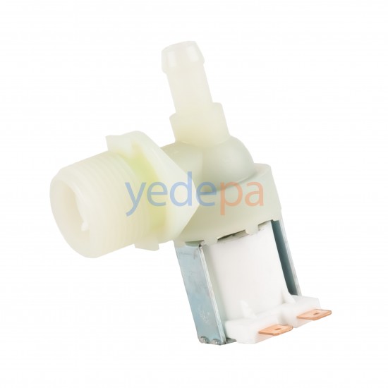 Bulaşık Makinası Tekli Su Giriş Vana Ventili - 90° Plastik Bağlantılı - TP Reflex