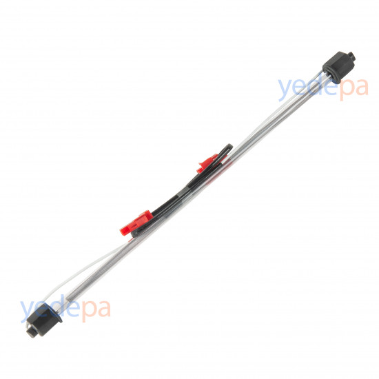 Buzdolabı Cam Tüp Rezistans 15" (366mm) - Kırmızı Soket - Samsung, LG Uyumlu