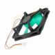 Refrigerator Square Fan Motor Green Blade FBA12J15V 15V 0.28A - Compatible with LG, Samsung, Sharp