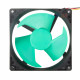 Refrigerator Square Fan Motor Green Blade FBA12J15V 15V 0.28A - Compatible with LG, Samsung, Sharp