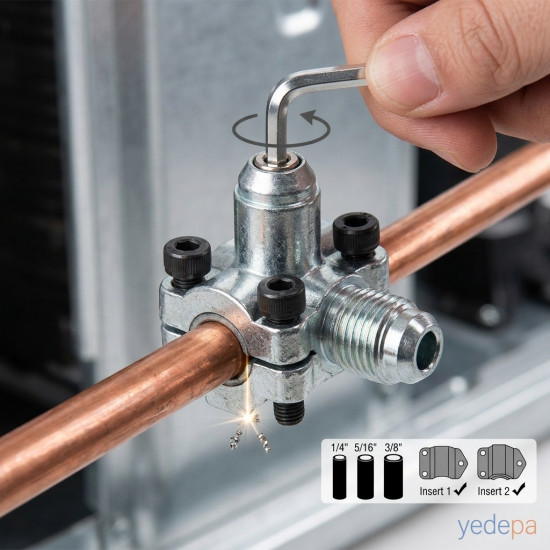 BVP-31 Bakır Boru Delici Servis Valfi (Line Tap Valve)