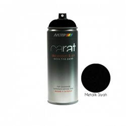 Carat Sprey Boya Metalik Siyah