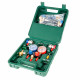 Hongsen HS-M01-134-A 2-Valve Manifold Set (with Case) - For Automotive - R22, R134a, R1234yf