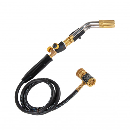 Dual-Head Hose-Type MAPP / Propane Gas Torch and MAPP Gas Cartridge Set