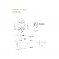 Copeland ZB48KQE-TFD-559 Scroll Compressor – 7 HP / 48,000 BTU, R404A (With Rotalock Valves)