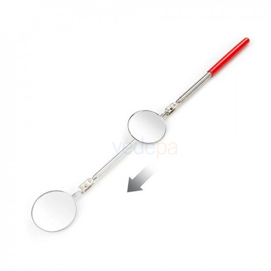 CT-502 Telescopic Welding and Inspection Mirror (Stainless Steel - 2" Diameter)