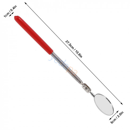 CT-502 Telescopic Welding and Inspection Mirror (Stainless Steel - 2" Diameter)