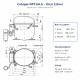 Cubigel NPT16LA ჰერმეტული კომპრესორი – 1/2 HP, R290, LBP 756 W
