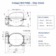 Cubigel NUF70NA Hermetic Compressor – 1/5 HP, R290, LMBP 328 W