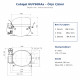 Cubigel NUY90RAa Hermetic Compressor – 3/8 HP, R290, HBP 1,236 W