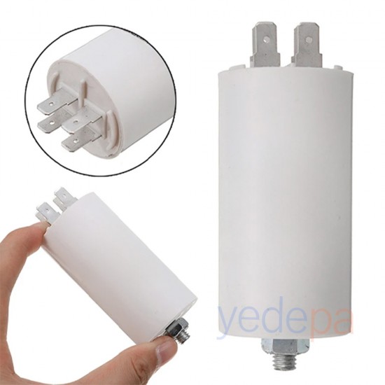 25 µF Daimi Devre Kondansatör Kapasitör Plastik 4 Kontak 400V