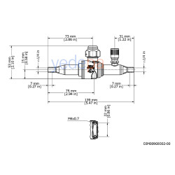 Danfoss 009G7050 GBC 6S 1/4" ODF Küresel Vana, 1.74 m³/h Kv, 45 bar