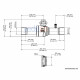 Danfoss 009G7064 GBC 42S 42 mm ODF შაროვოი კრანი, 134.76 m³/h Kv, 45 bar