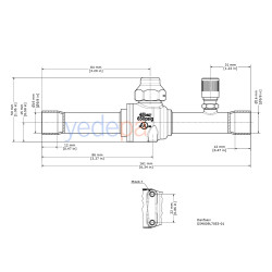 Danfoss 009L7053 GBC 16s Solder Ball Valve 5/8" - 16 mm ODF, 15.66 m³/h Kv, 45 bar