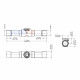 Danfoss 014-0186 SGN 22S Sight Glass 7/8" (22 mm) ODF, 35 bar