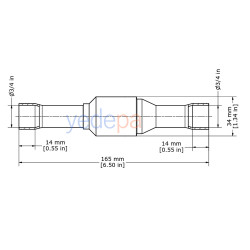 Danfoss 020B1019 NRV 19S 3/4" ODF პირდაპირი ტიპის სარჩილავი ობრატნი კლაპანი – 6.5 მ³/სთ Kv, 49 ბარი